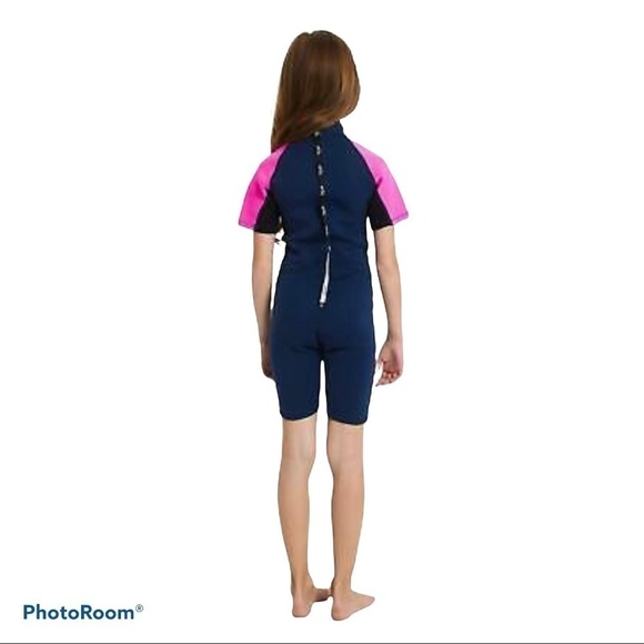 NATYFLY Kids Wetsuit Premium 2mm Neoprene Short Sleeve 3xl 10-12 years - Picture 3 of 8